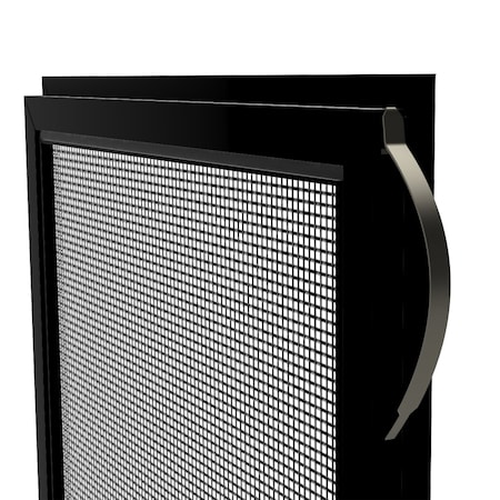 Ritescreen 24 in W x 71 in H Casement Window Screen, CA1, BetterVue Mesh, Black CA1-L48-MSBV-L00-H71-W24